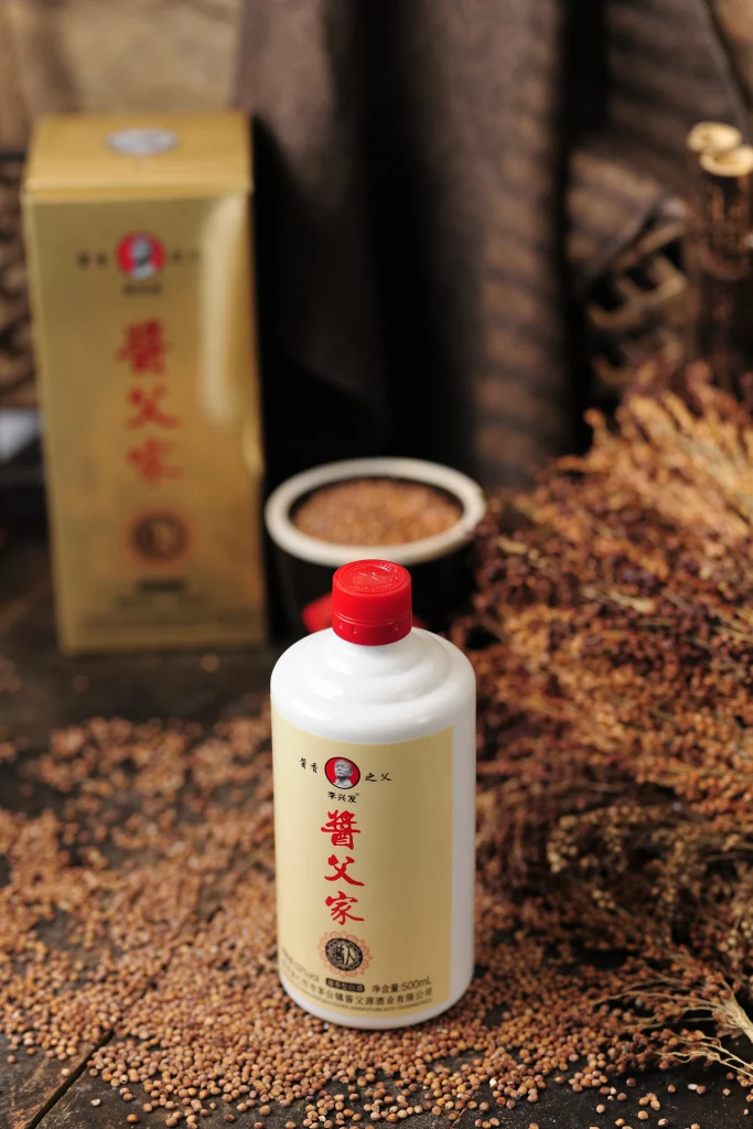 Premium Jiangfujia Classic Baijiu bottle with traditional Chinese decorative elements